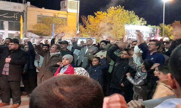 تجمع مردم ولایتمدار آباده در حمایت از حمله به اسرائیل