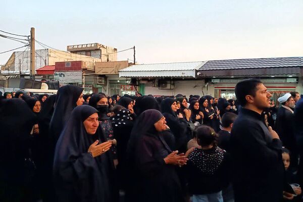 اجتماع عزادارن و سوگواران امام رضا ( ع) در شهرستان باشت