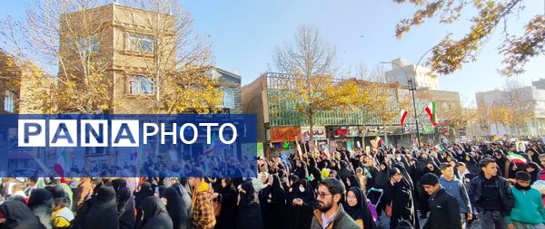 راهپیمایی میثاق با ولایت و محکوم نمودن اغتشاشات گروه های تروریستی در کاشمر