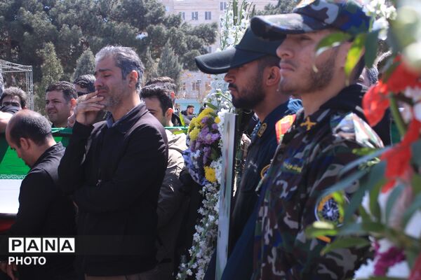 تشییع پیکر شهید سرگرد «جواد عبدی» در حملات آمریکایی - صهیونی