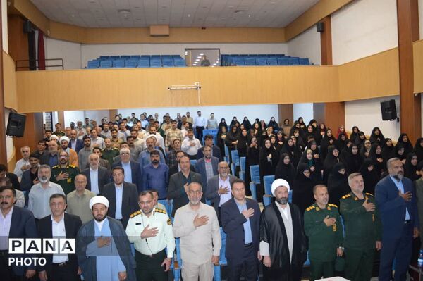 مراسم تودیع و معارفه فرمانده و جانشین ناحیه مقاومت بسیج فارسان