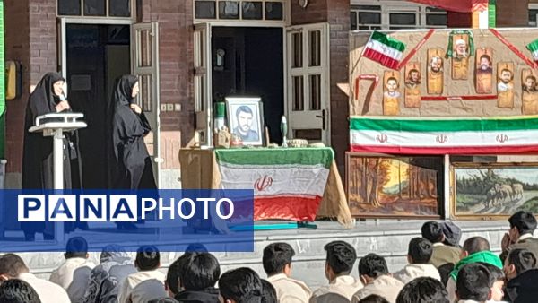 حضور خواهر شهید و راوی جنگ در مدرسه ابوریحان بیرونی 