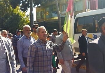 راهپیمایی بشارت نصر در نیشابور 