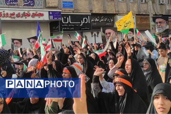 مردم شیراز باری دیگر به صحنه آمدند  و وعده صادق ۳ و عید غدیرخم را جشن گرفتند