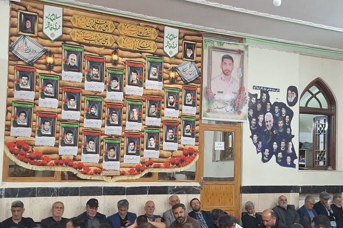 آیین اربعین شهید «احسان اسفندیار» در روستای لزور