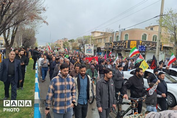 راهپیمایی روز قدس و تشییع شهید اقتدار در مرودشت
