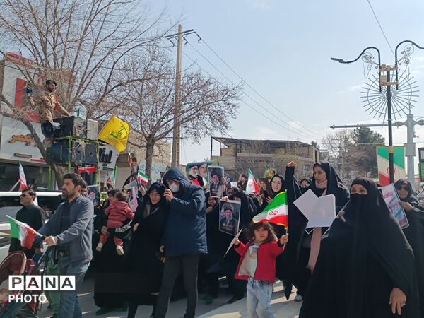حضور مقتدر مردم آشخانه در راهپیمایی روز قدس
