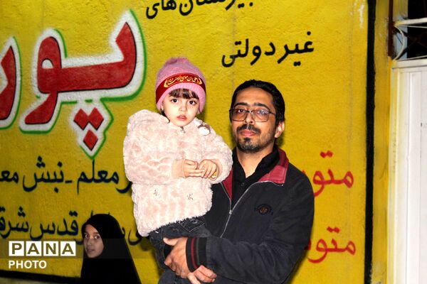 حرکت دسته عزاداری در شهرستان نیشابور