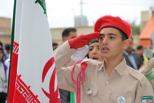 آیین نمادین نکوداشت هفته پدافند غیرعامل در نیشابور 