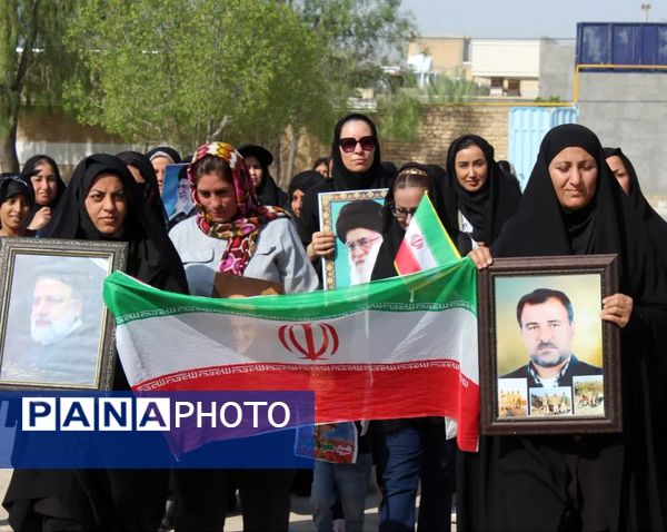 حضور مردم ولایت‌مدار شهرستان فراشبند پای صندوق‌های رای