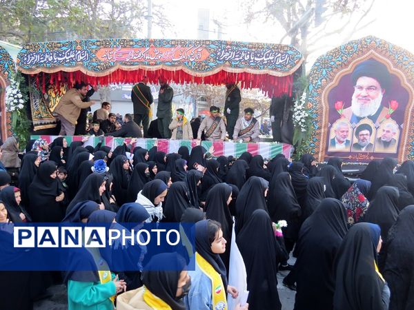 استقبال از شهدای گمنام در شهرستان بجنورد 