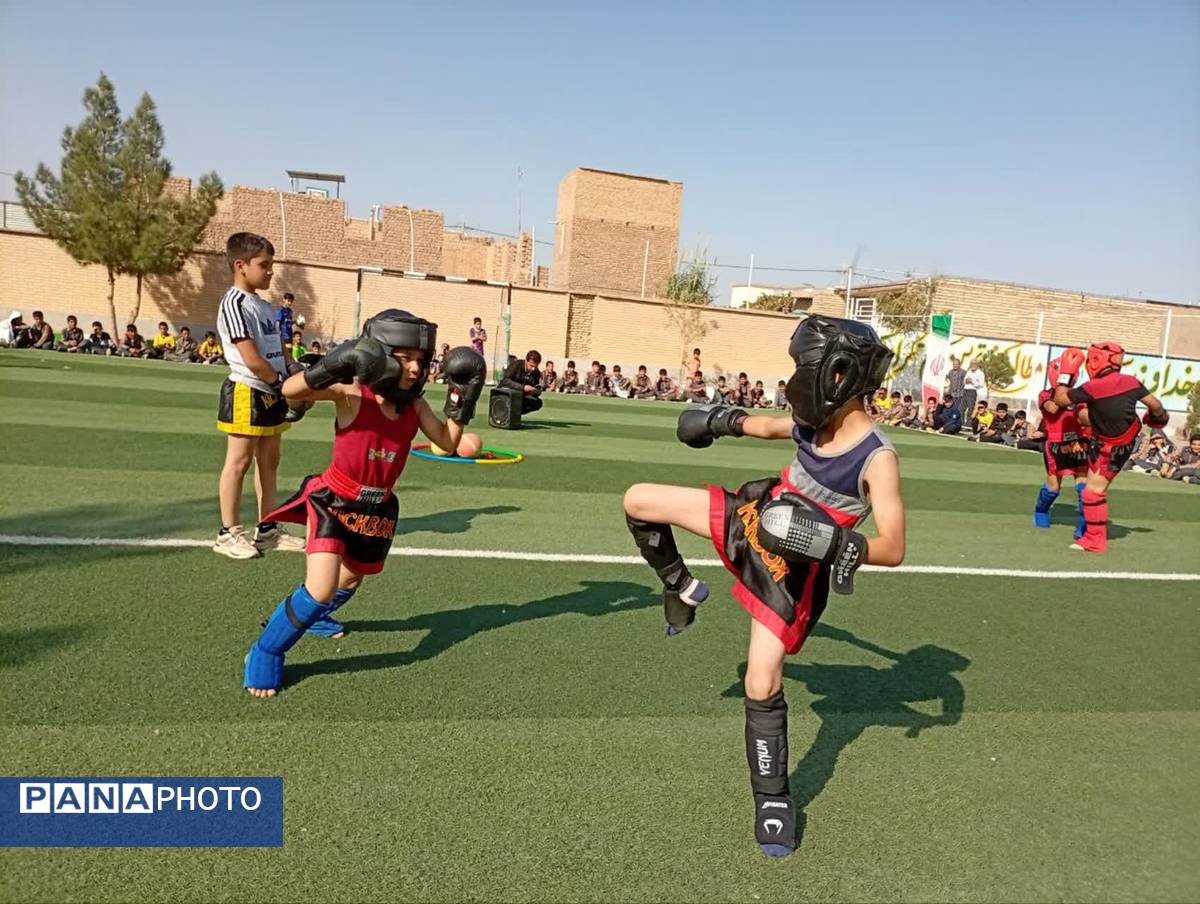 درخشش استعدادهای ورزشی و شور و شوق دانش آموزان دبستان شهید پسندیده فدافن