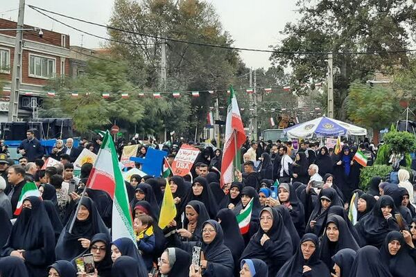  راهپیمایی ۱۳آبان در شهرستان ورامین
