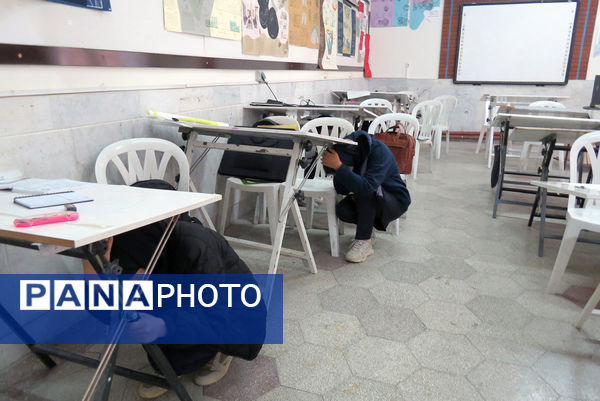 برگزاری مانور زلزله در هنرستان محمودیه شهرستان بجنورد 
