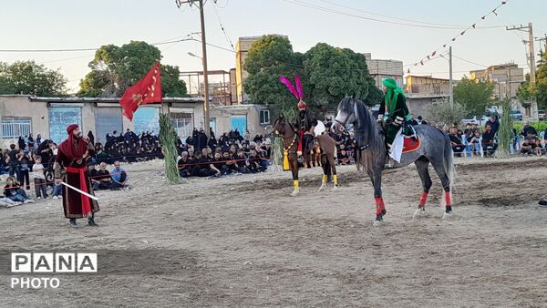 آیین باشکوه تعزیه حسینی در روستای عمان شهرستان درگزین
