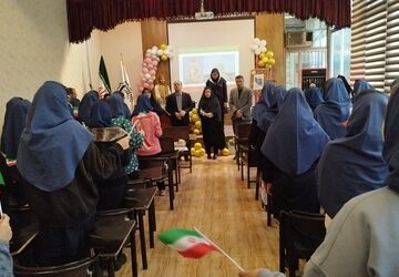 نواختن زنگ کتاب و کتاب خوانی در دبیرستان اسوه ناحیه۳