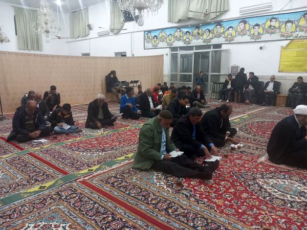 مراسم پرفیض نماز جماعت و دعای کمیل در روستای مهدی آباد خلیل آباد 