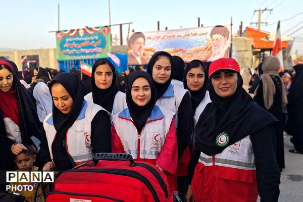 نمایش عظیم اقتدار جان‌فدایان ایران امام رضایی در باشت