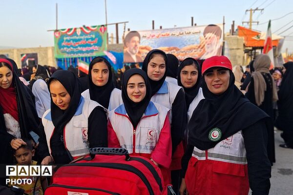 نمایش عظیم اقتدار جان‌فدایان ایران امام رضایی در باشت