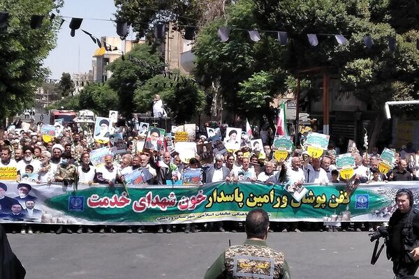 راهپیمایی پانزده خرداد کفن پوشان شهرستان ورامین