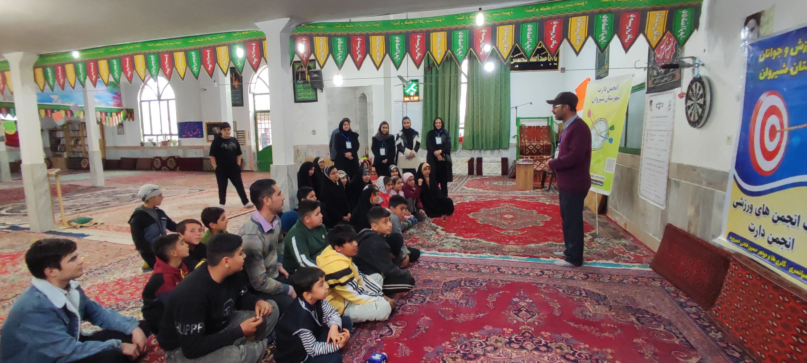استعدادیابی مسابقات دارت در روستای چلو شهرستان شیروان