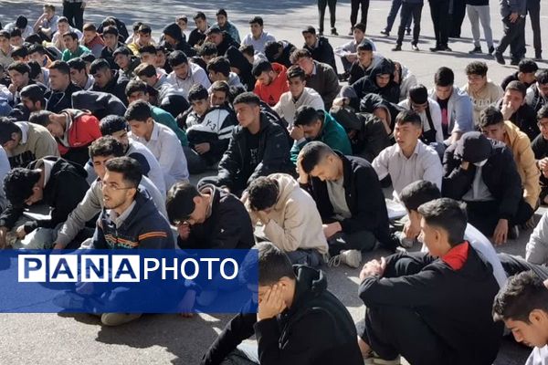 رزمایش پدافند غیرعامل در هنرستان امام‌علی(ع) شهرستان فیروزکوه