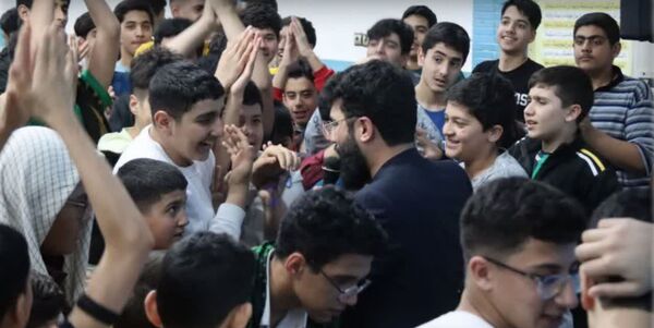 حال و هوای دانش آموزان معتکف در مسجد امام خمینی (ره) جاهد شهر مشهد مقدس 