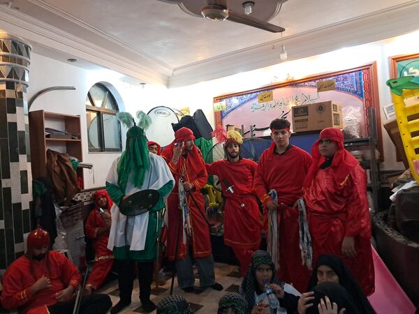 آیین خیمه سوزان در مسجد ابوالفضل قائمشهر
