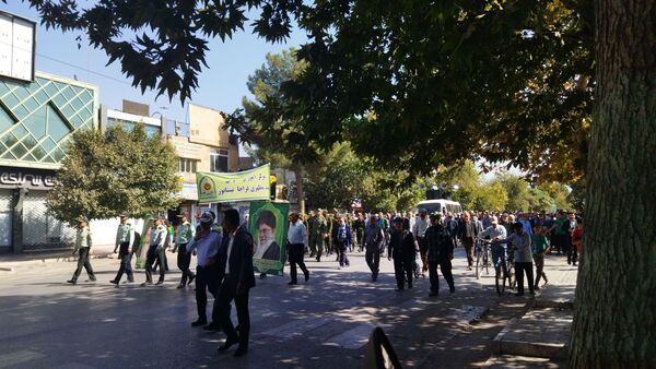 راهپیمایی بشارت نصر در نیشابور 