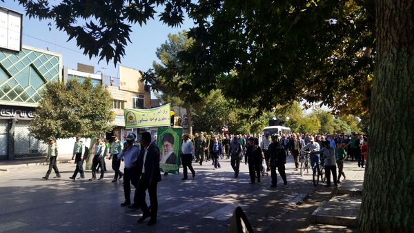 راهپیمایی بشارت نصر در نیشابور 