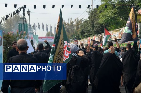 برپایی موکب عشاق الحسین سازمان دانش‌آموزی شهر تهران