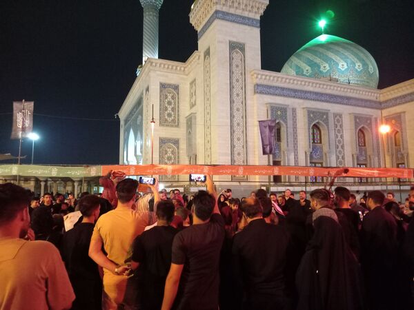 عزاداری هیات بنت الحسین (ع) در حرم بانوی کرامت 