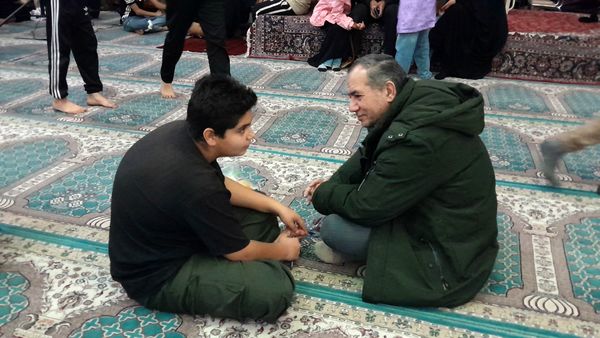 معتکفین با خانواده های خود دیدار کردند 