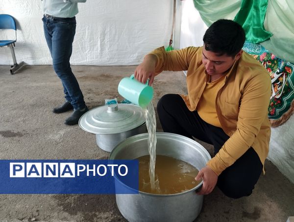 موکب دبیرستان ناصر در آموزش  و پرورش ناحیه ۷