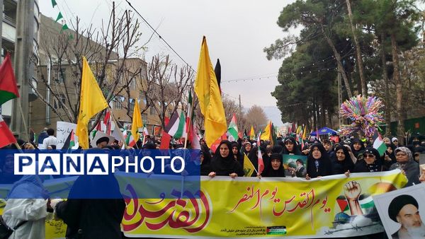 سنگ تمام مردم کرج در راهپیمایی روز قدس 