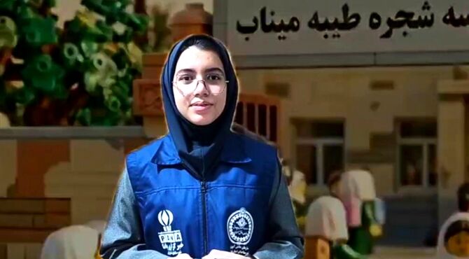  دلگویه دانش آموز خبرنگار پانا برای دختران شهید میناب