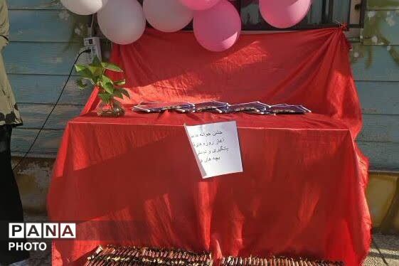 آغاز سال تحصیلی با یاد شهدا در دبیرستان حجاب زرقان