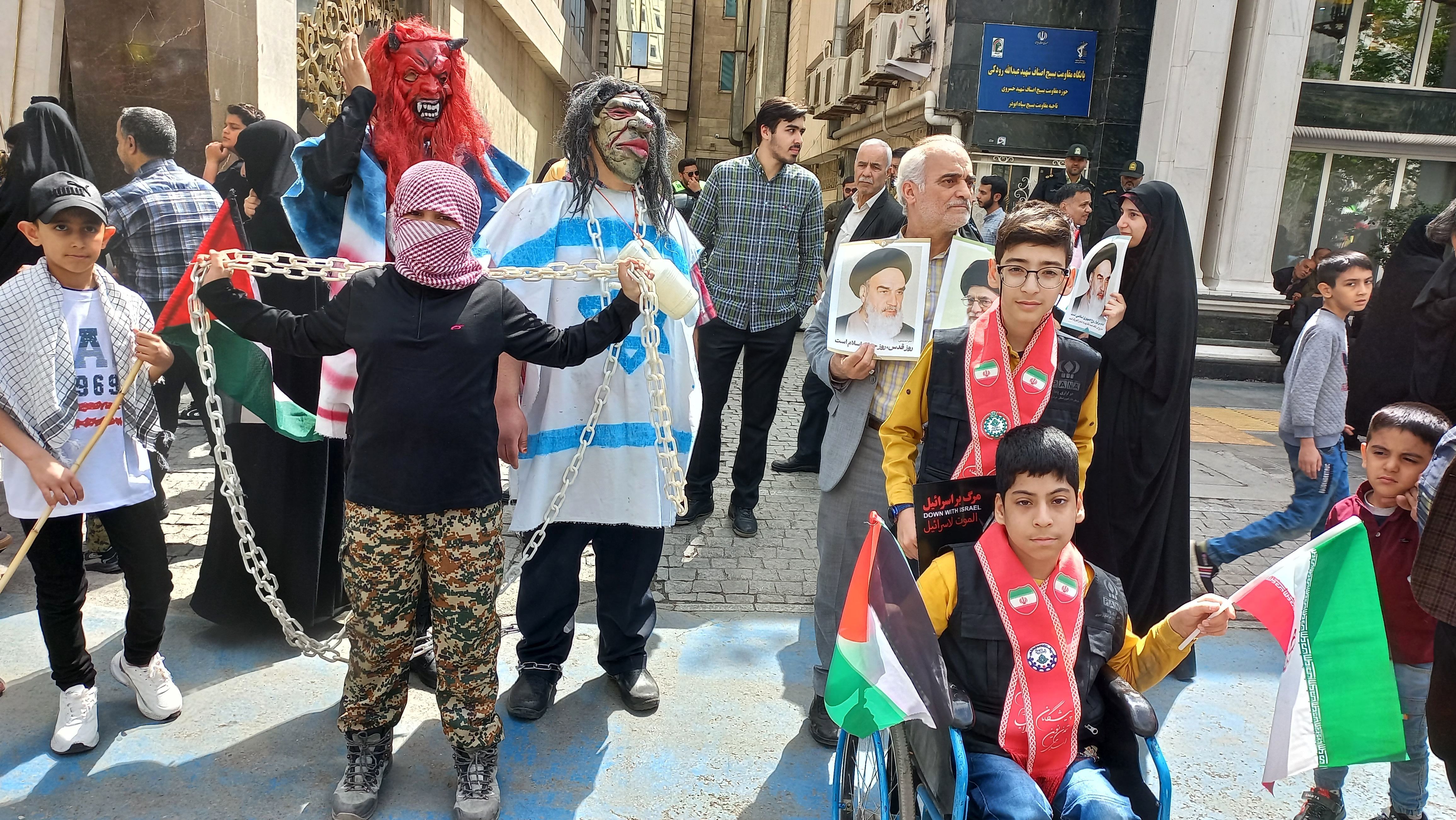 همدردی مشهدی‌ها با مردم فلسطین/ فیلم