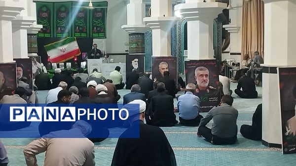 برگزاری مراسم چهلم شهدای جنگ ۱۲ روزه در شهرستان خلیل آباد