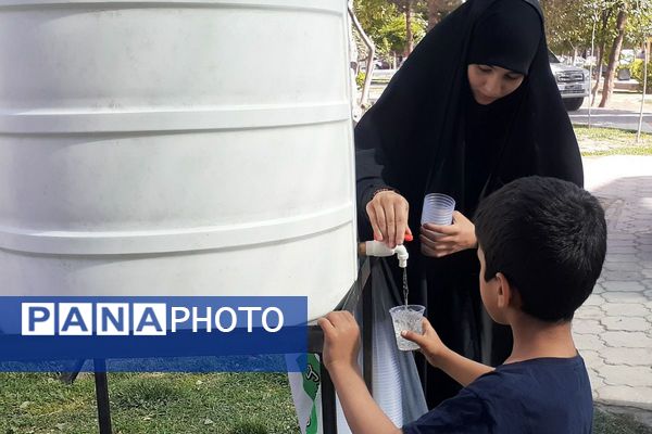  مراسم ختم دعای عرفه کنار مزار شهدای گمنام نسیم شهر 