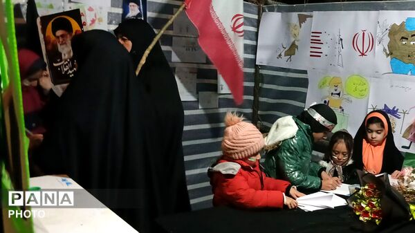 مراسم چهلمین روز شهادت رهبر شهید انقلاب اسلامی در منطقهٔ خزل