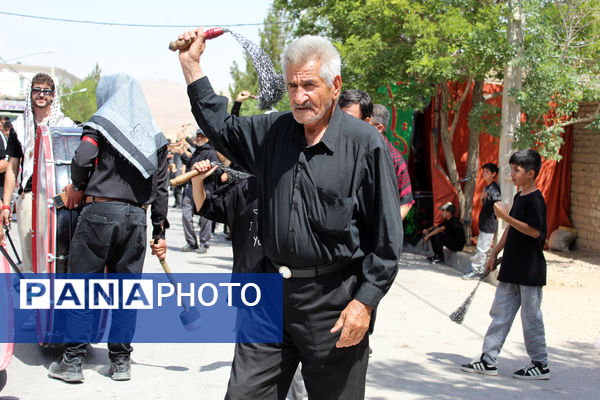 عزاداری تاسوعای حسینی در شهر درق 