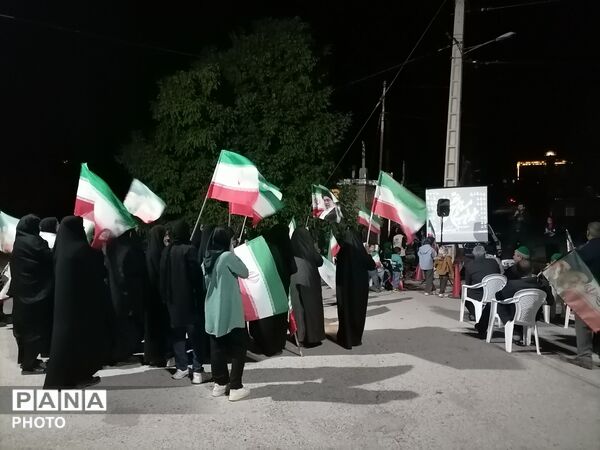 شکوه بصیرت  مردم ولایت مدار شهر بار برای دفاع از وطن 