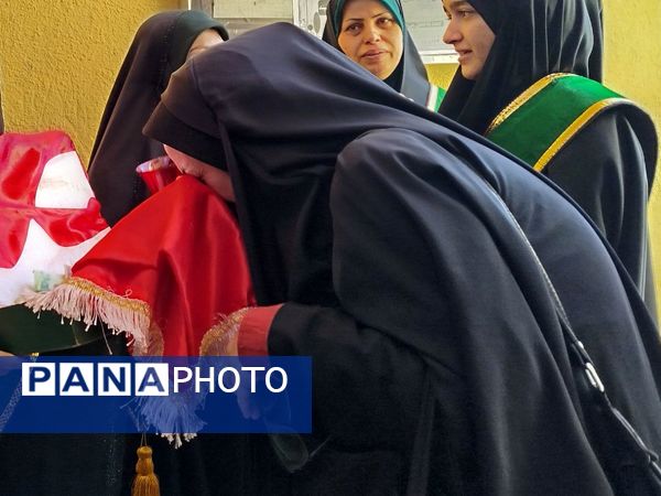 مدراس شهرستان قدس میزبان پرچم حرم امام حسین (ع) و شهید گمنام 