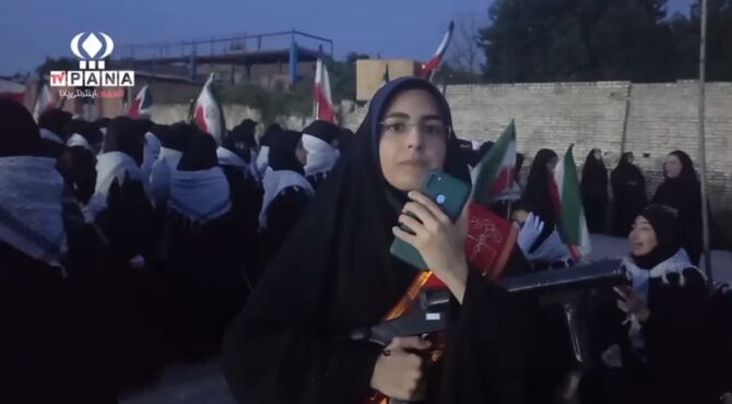 رژه دختران جانفدای شهرستان گنبدکاووس