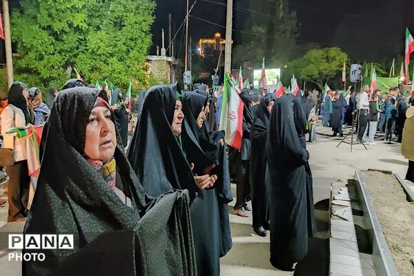 جوشش غیرت انقلابی مردم شهر بار در  اجتماعات شبانه