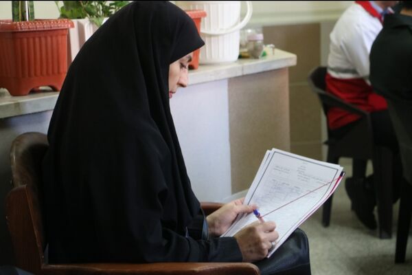 جلسه هماهنگی مانور زلزله در مدرسه مقصودلو سرخنکلا 