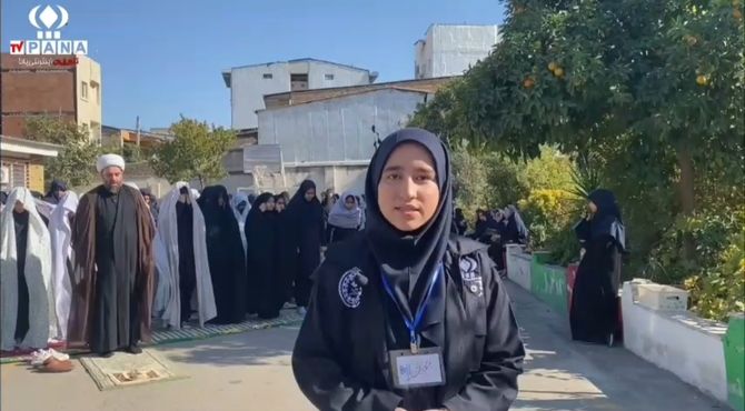 آیین فاطمیه در مدرسه زینب کبری(س) گرگان