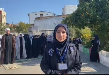 آیین فاطمیه در مدرسه زینب کبری(س) گرگان