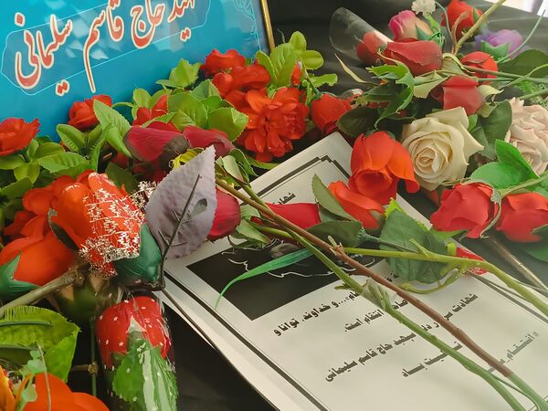 سالگرد شهادت سردار سلیمانی در دبیرستان دخترانه نور اردبیل